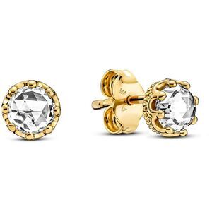 Pandora Clear Sparkling Crown Stud Earrings